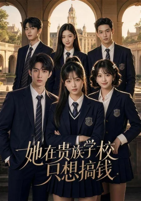 《她在贵族学校只想搞钱（60集）（百度网盘）》短剧封面