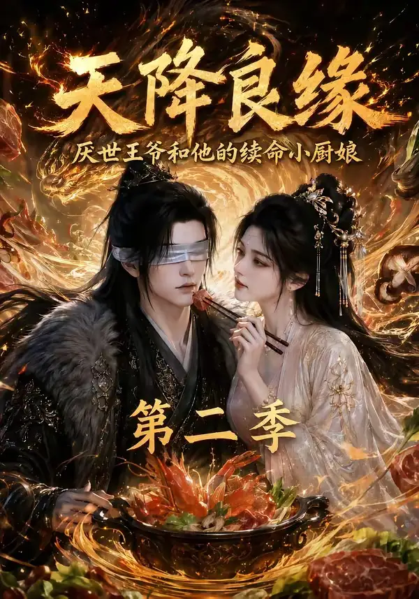 《天降良缘:厌世王爷和他的续命小厨娘第二季(124集)(夸克网盘)》短剧封面
