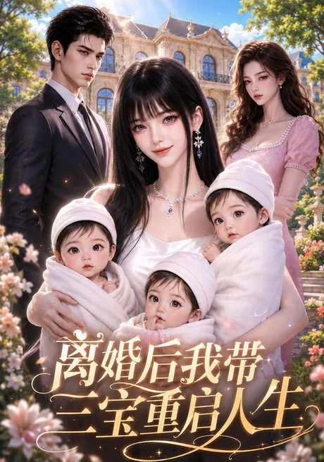 《离婚后我带三宝重启人生（45集）（夸克网盘）》短剧封面