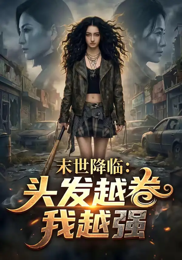 《末世降临：头发越卷我越强（69集）AI短剧 (2026)》短剧封面