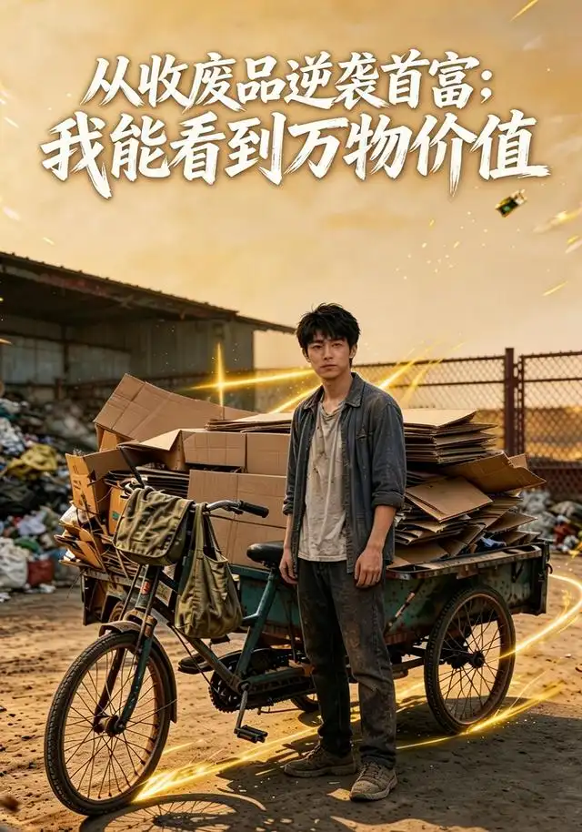 《从收废品逆袭首富：我能看到万物价值（60集）AI短剧（夸克网盘）》短剧封面