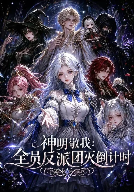 《神明敬我：全员反派团灭倒计时（192集）（夸克网盘）》短剧封面