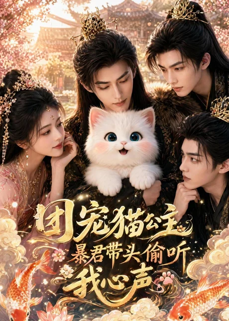 《团宠猫公主，暴君带头偷听我心声（61集）（百度网盘）》短剧封面