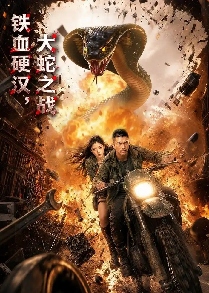 《铁血硬汉，大蛇之战（58集）AI短剧（夸克网盘）》短剧封面