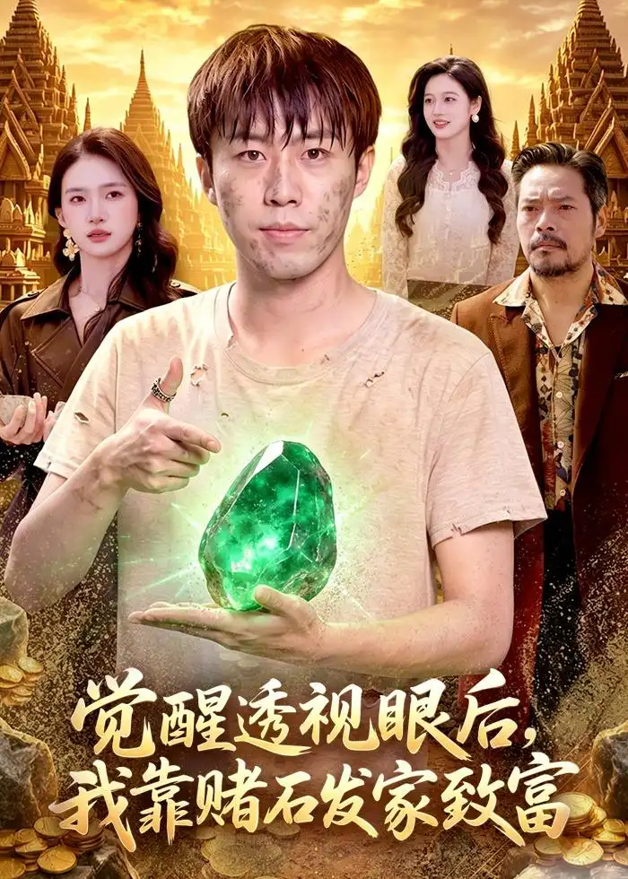《觉醒透视眼后，我靠赌石发家致富（89集）赵书苑＆董秋怡（夸克网盘）》短剧封面