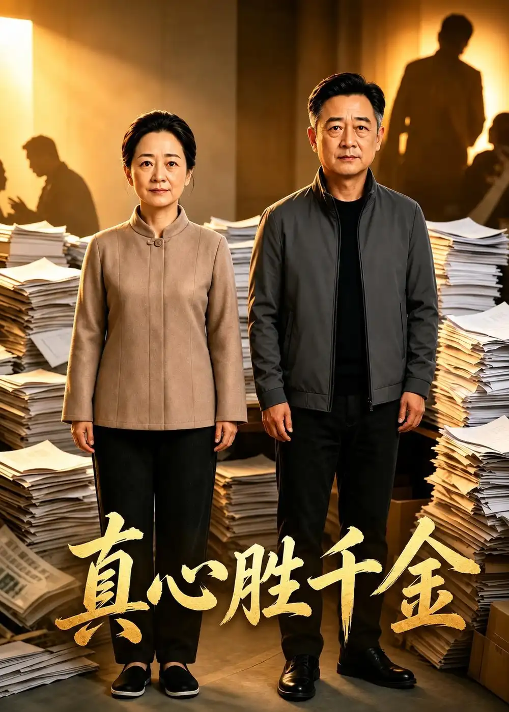 《真心胜千金(45集)AI短剧(夸克网盘)》短剧封面