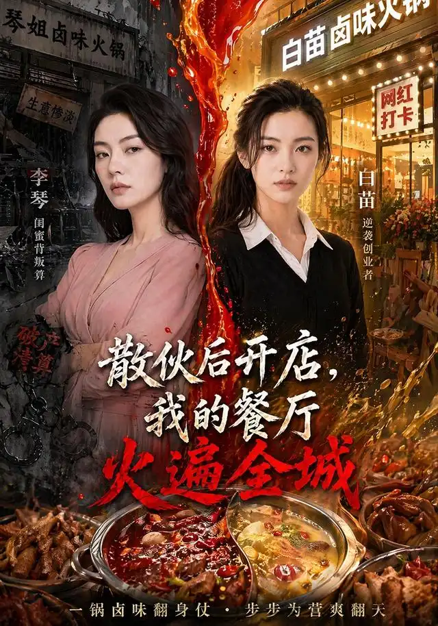 《散伙后开店，我的餐厅火遍全城（40集）（夸克网盘）》短剧封面