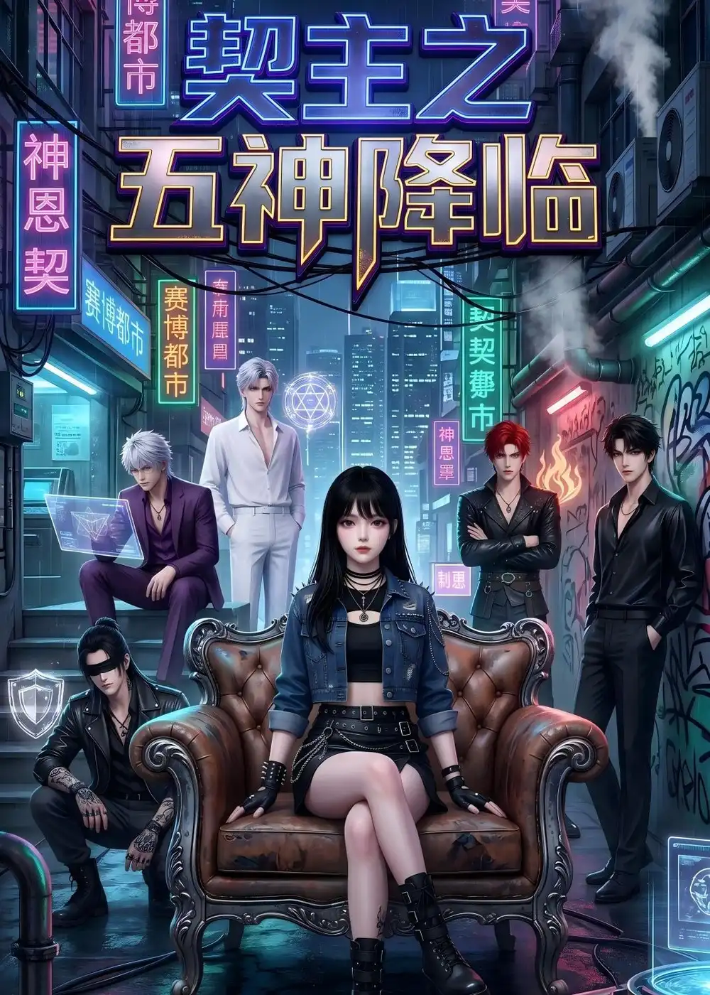 《契主之五神降临（50集）AI短剧 (2026)》短剧封面