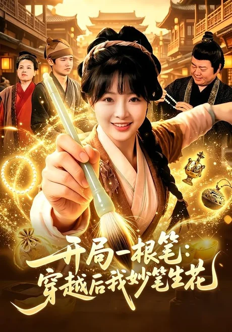 《开局一根笔:穿越后我妙笔生花(98集)陆恩馨&天养(百度网盘)》短剧封面