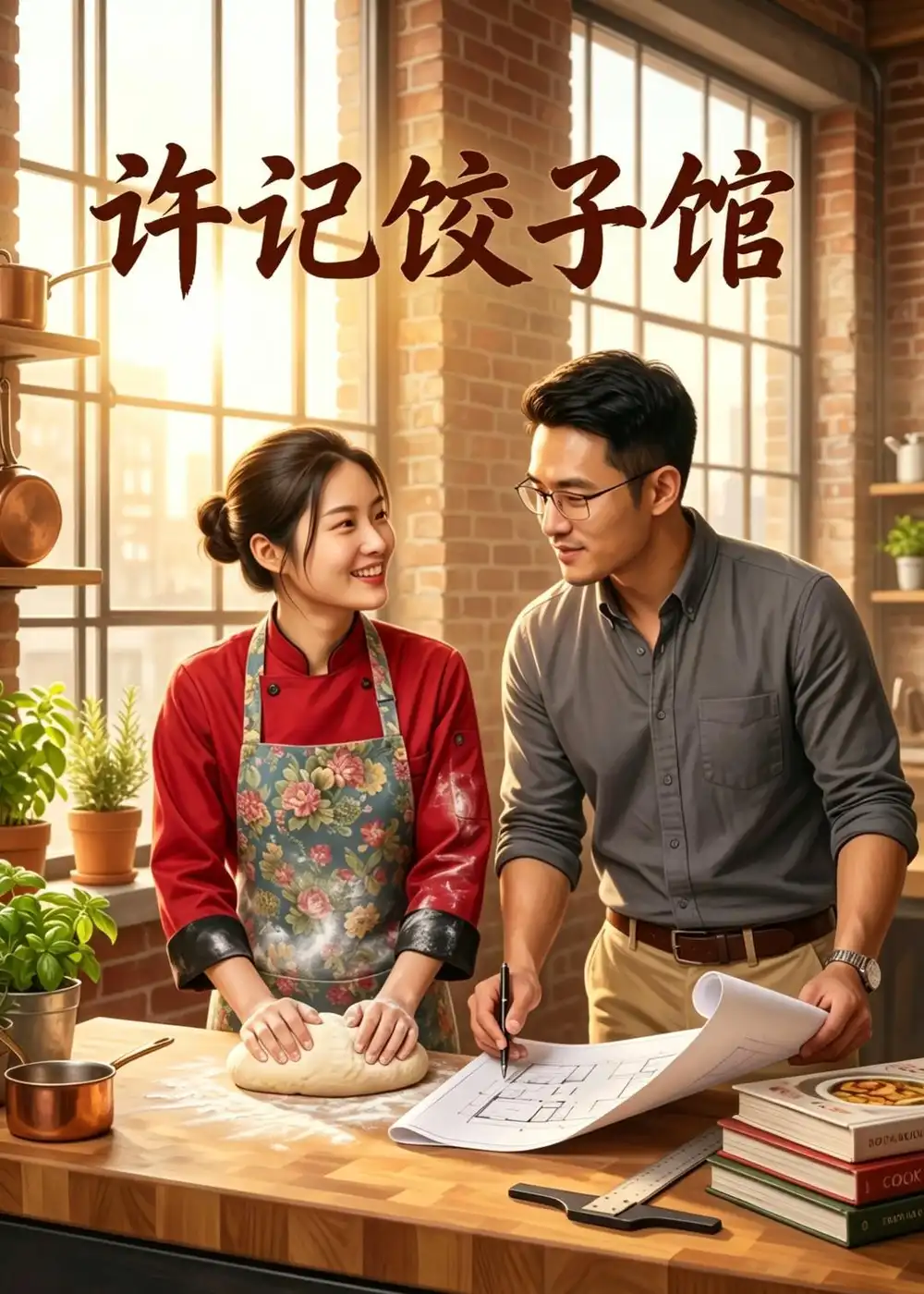 《许记饺子馆（50集）AI短剧（夸克网盘）》短剧封面