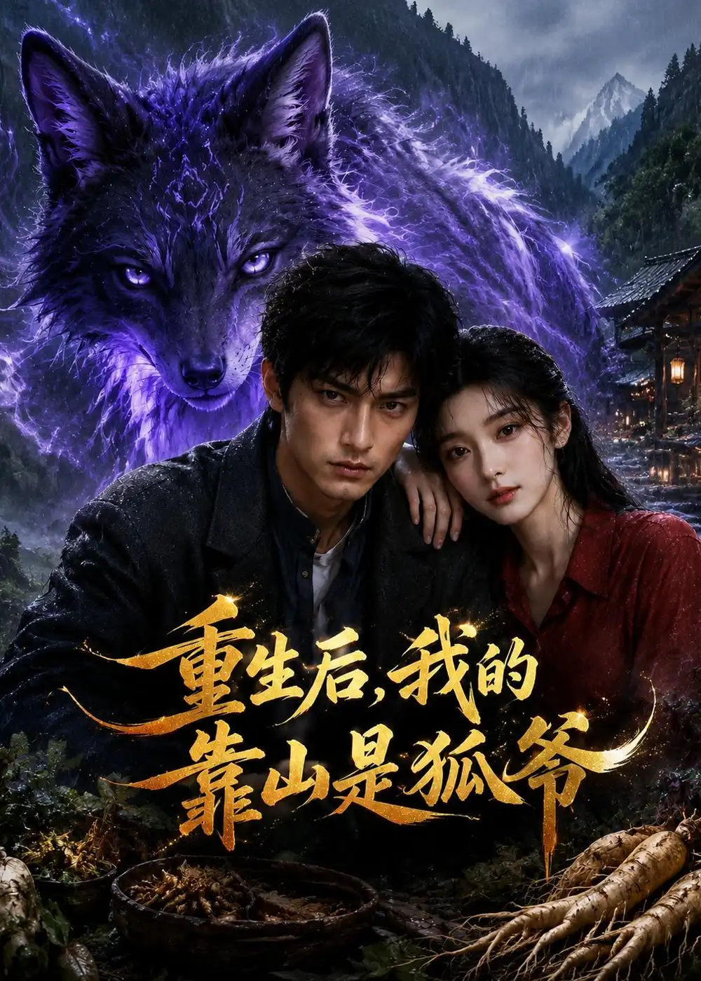 《重生后，我的靠山是狐爷（47集）AI短剧 (2026)》短剧封面