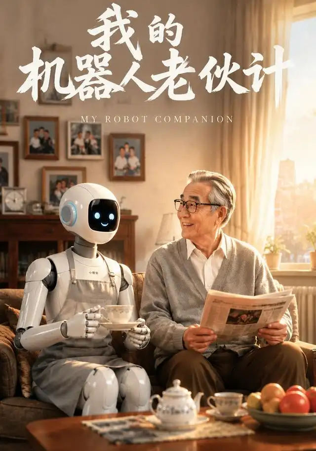 《我的机器人老伙计（44集）AI短剧（夸克网盘）》短剧封面
