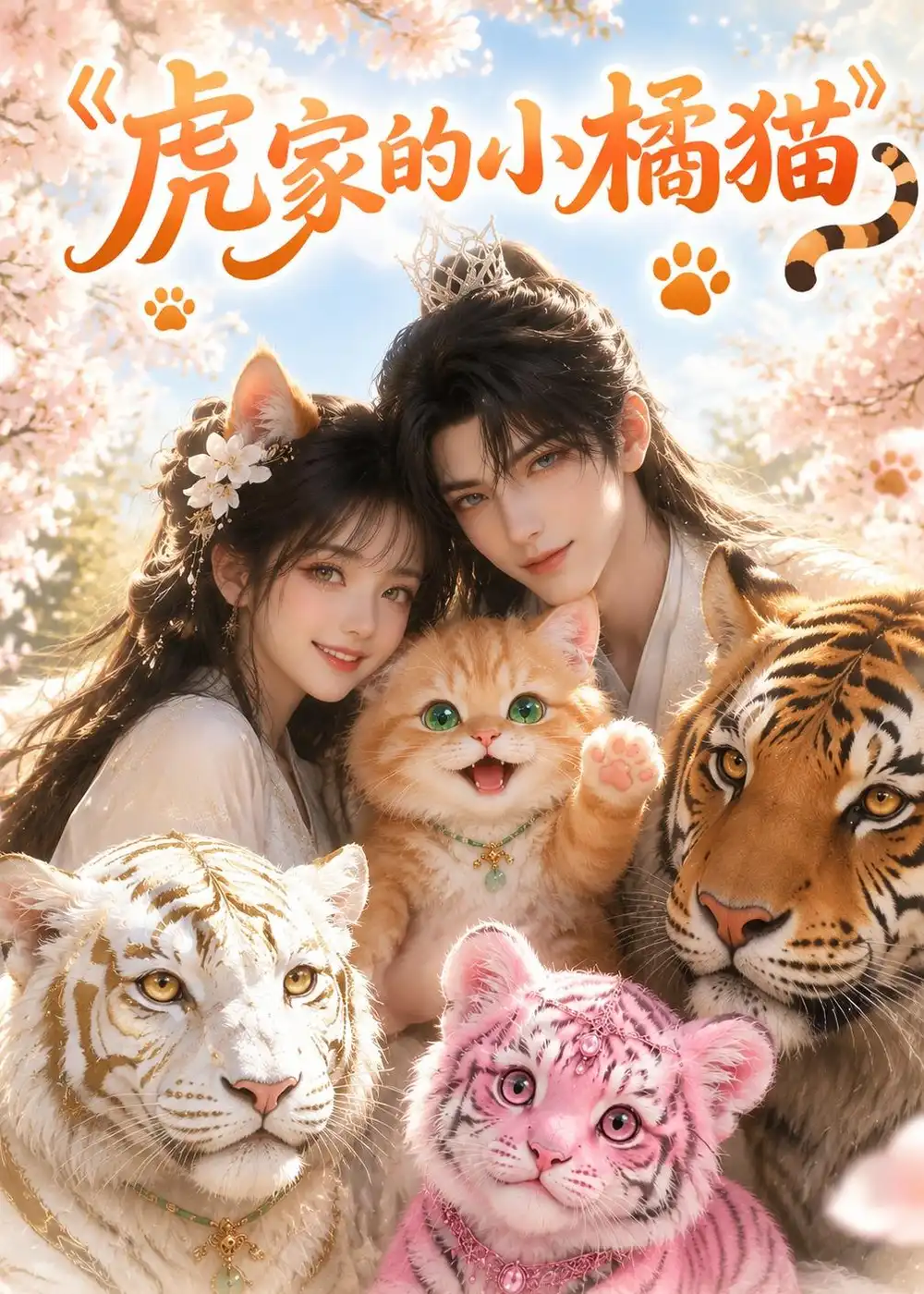 《虎家的小橘猫（53集）AI短剧（夸克网盘）》短剧封面
