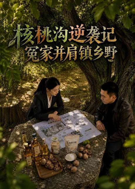 《核桃沟逆袭记冤家并肩镇乡野（46集）AI短剧（百度网盘）》短剧封面