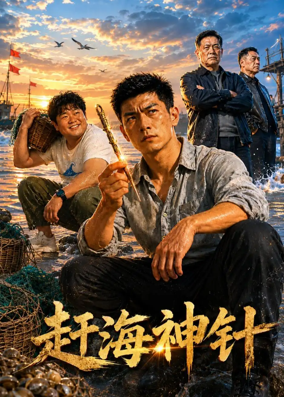 《赶海神针(70集)AI短剧(夸克网盘)》短剧封面