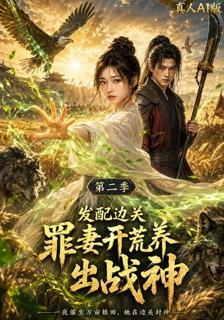 《发配边关罪妻开荒养出战神真人AI版第二季（49集）（百度网盘）》短剧封面