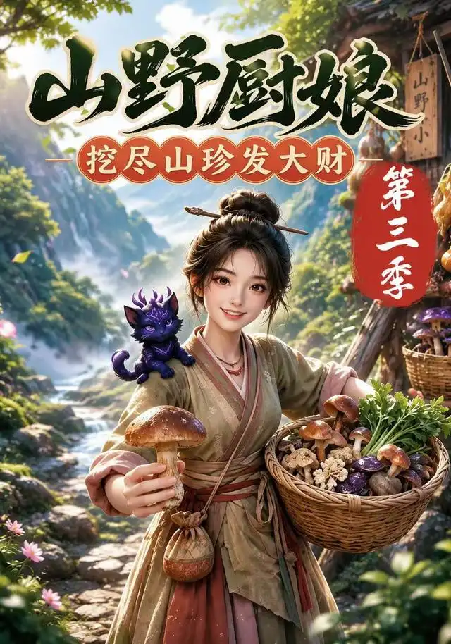 《山野厨娘，挖尽山珍发大财第三季（78集）（夸克网盘）》短剧封面