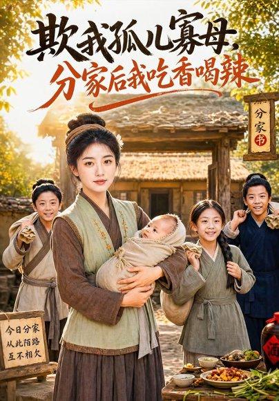 《欺我孤儿寡母，分家后我吃香喝辣》短剧封面
