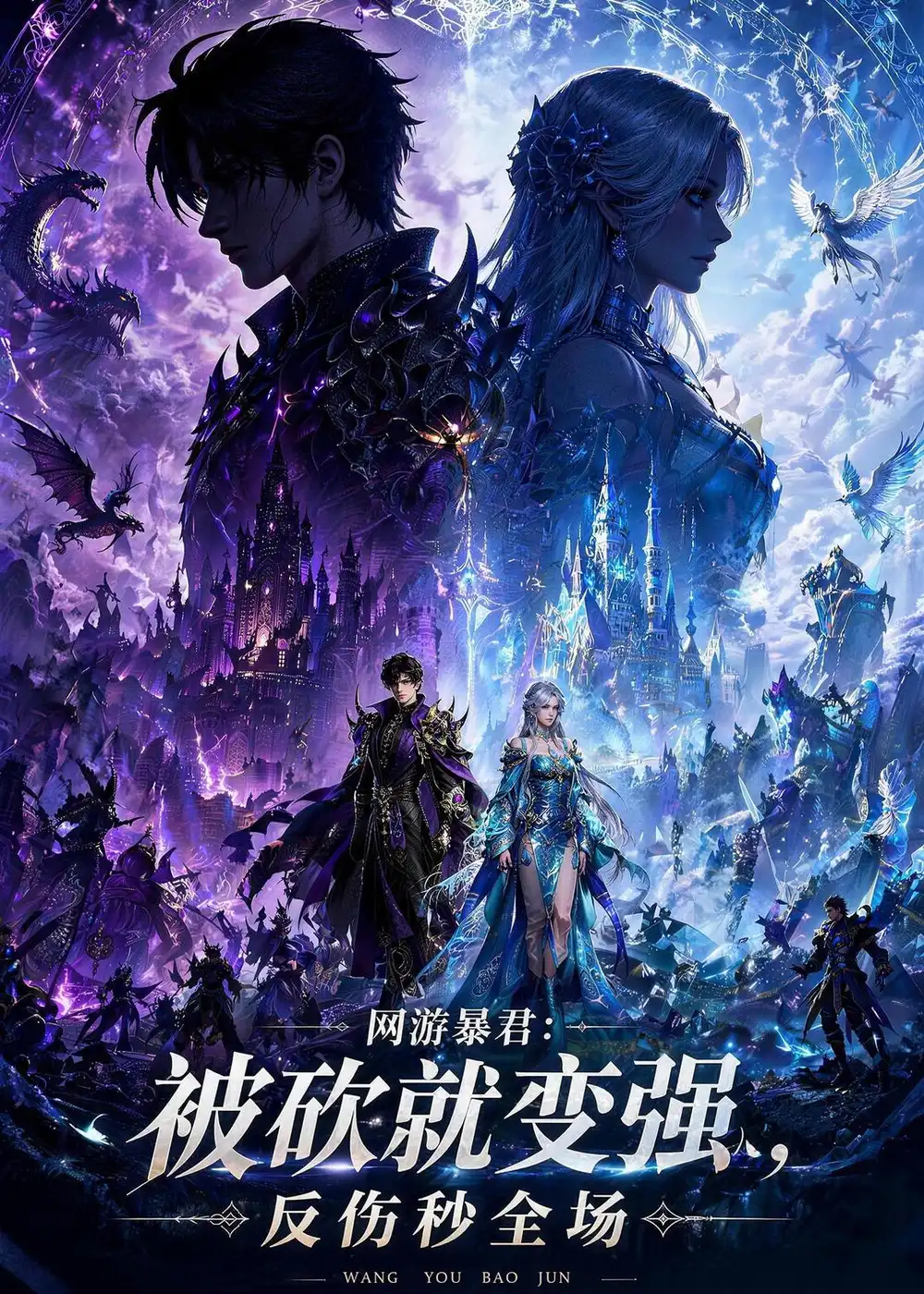 《网游暴君：被砍就变强，反伤秒全场（66集）动漫（夸克网盘）》短剧封面