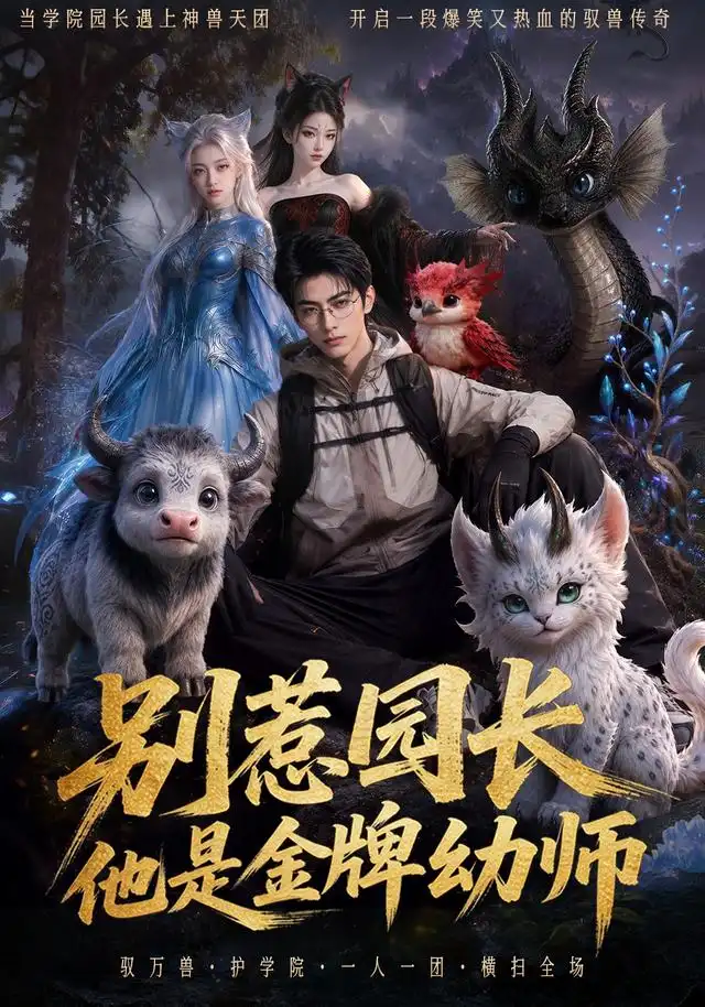 《别惹园长，他是金牌幼师（62集）（夸克网盘）》短剧封面