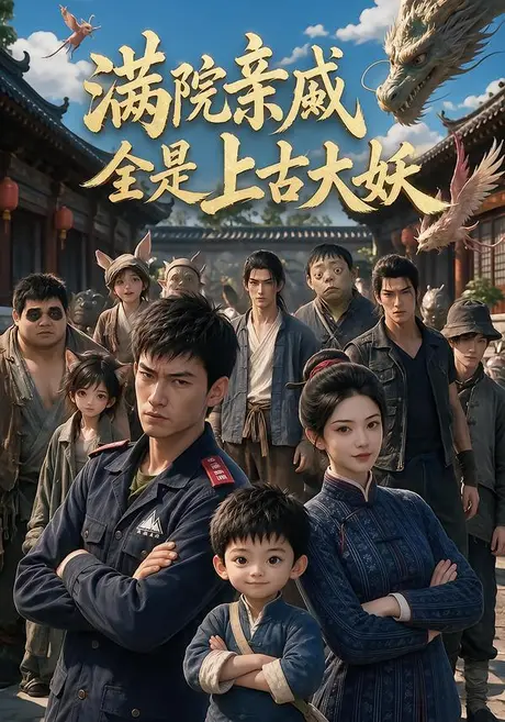 《满院亲戚全是上古大妖(63集)(夸克网盘)》短剧封面