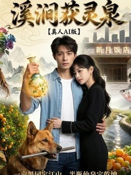 《溪涧获灵泉真人AI版（121集）Ai短剧（百度网盘）》短剧封面