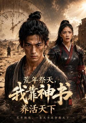 荒年祭天，我靠神书养活天下（60集）AI短剧（夸克网盘）封面