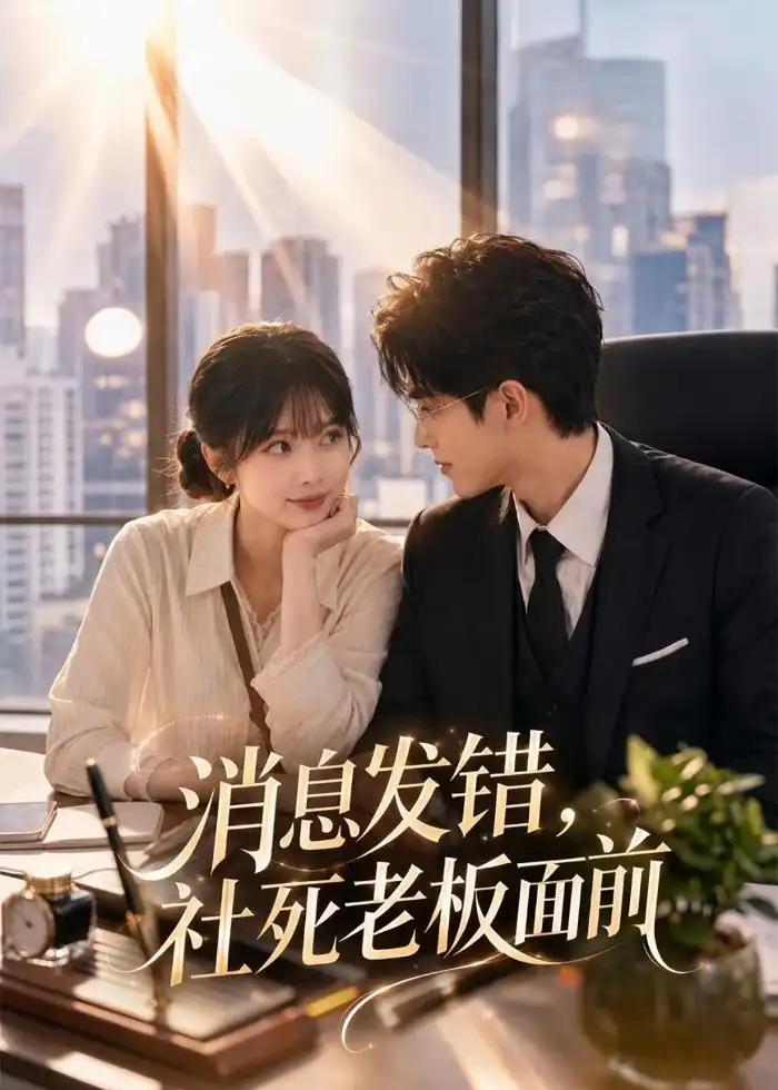 《消息发错，社死老板面前（40集）（夸克网盘）》短剧封面