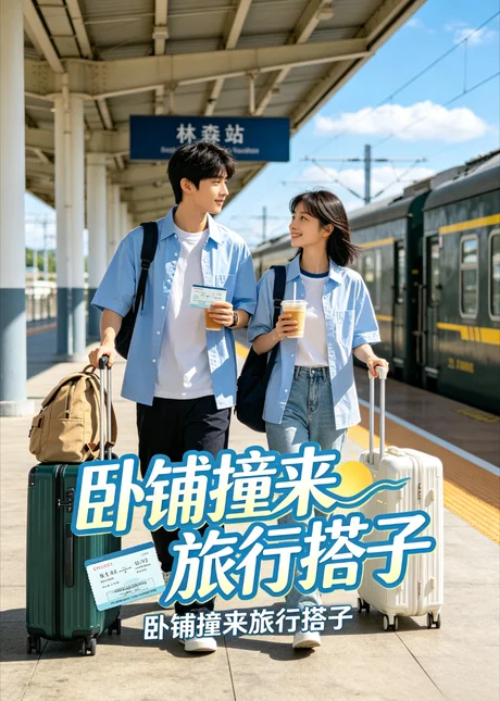 《卧铺撞来旅行搭子（100集）（夸克网盘）》短剧封面