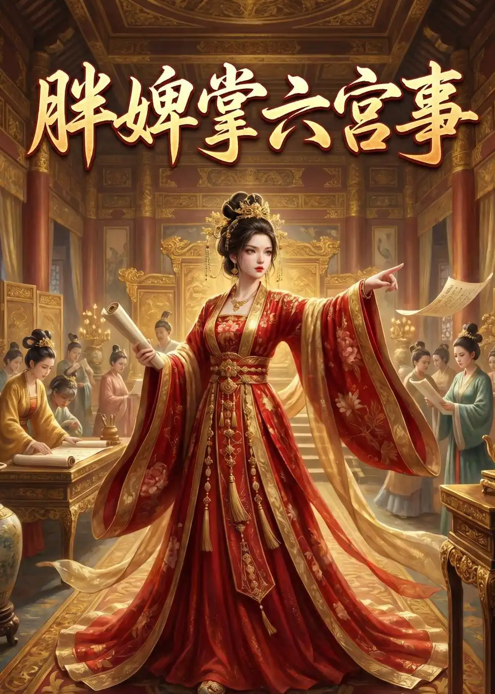 《胖婢掌六宫事（32集）AI短剧 (2026)》短剧封面