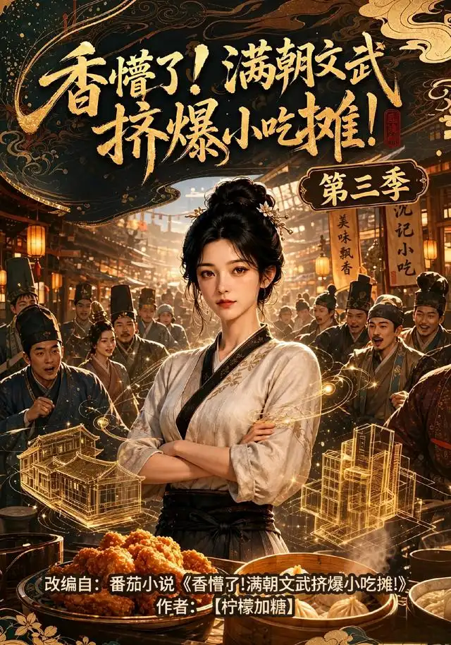 《香懵了!满朝文武挤爆小吃摊!第三季（85集）（夸克网盘）》短剧封面
