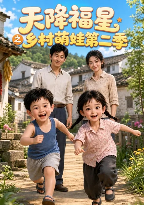 《天降福星之乡村萌娃第二季（85集）AI短剧（夸克网盘）》短剧封面