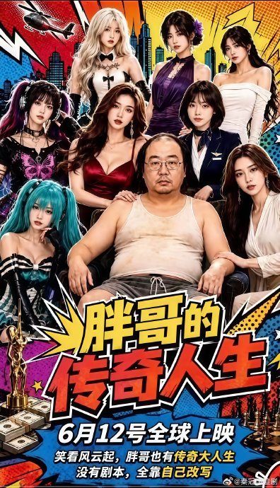 擦边+短剧:胖哥的传奇人生 第一季 《擦边+短剧:胖哥的传奇人生 第一季》短剧封面