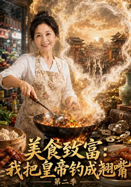 《美食致富：我把皇帝钓成翘嘴第二季（106集）（夸克网盘）》短剧封面