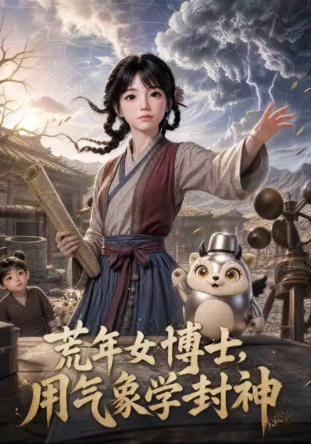 《荒年女博士,用气象学封神(65集)(夸克网盘)》短剧封面