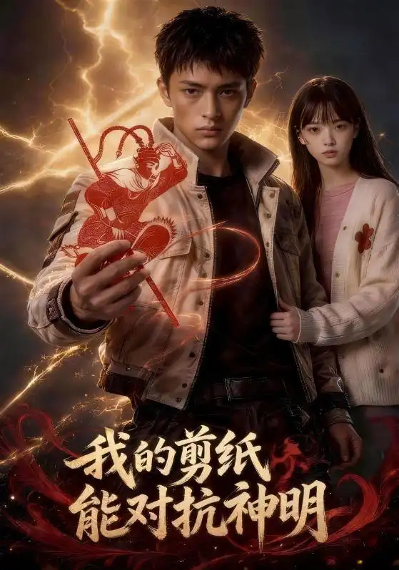 《我的剪纸能对抗神明（43集）（夸克网盘）》短剧封面