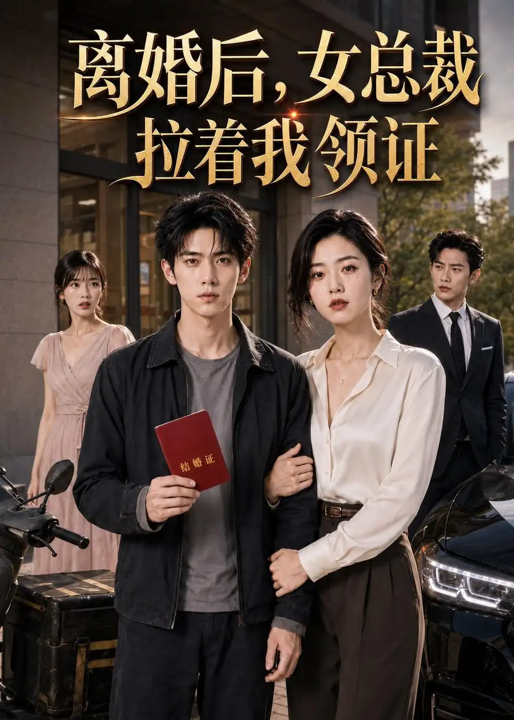 《离婚后,女总裁拉着我领证(45集)AI短剧 (2026)》短剧封面