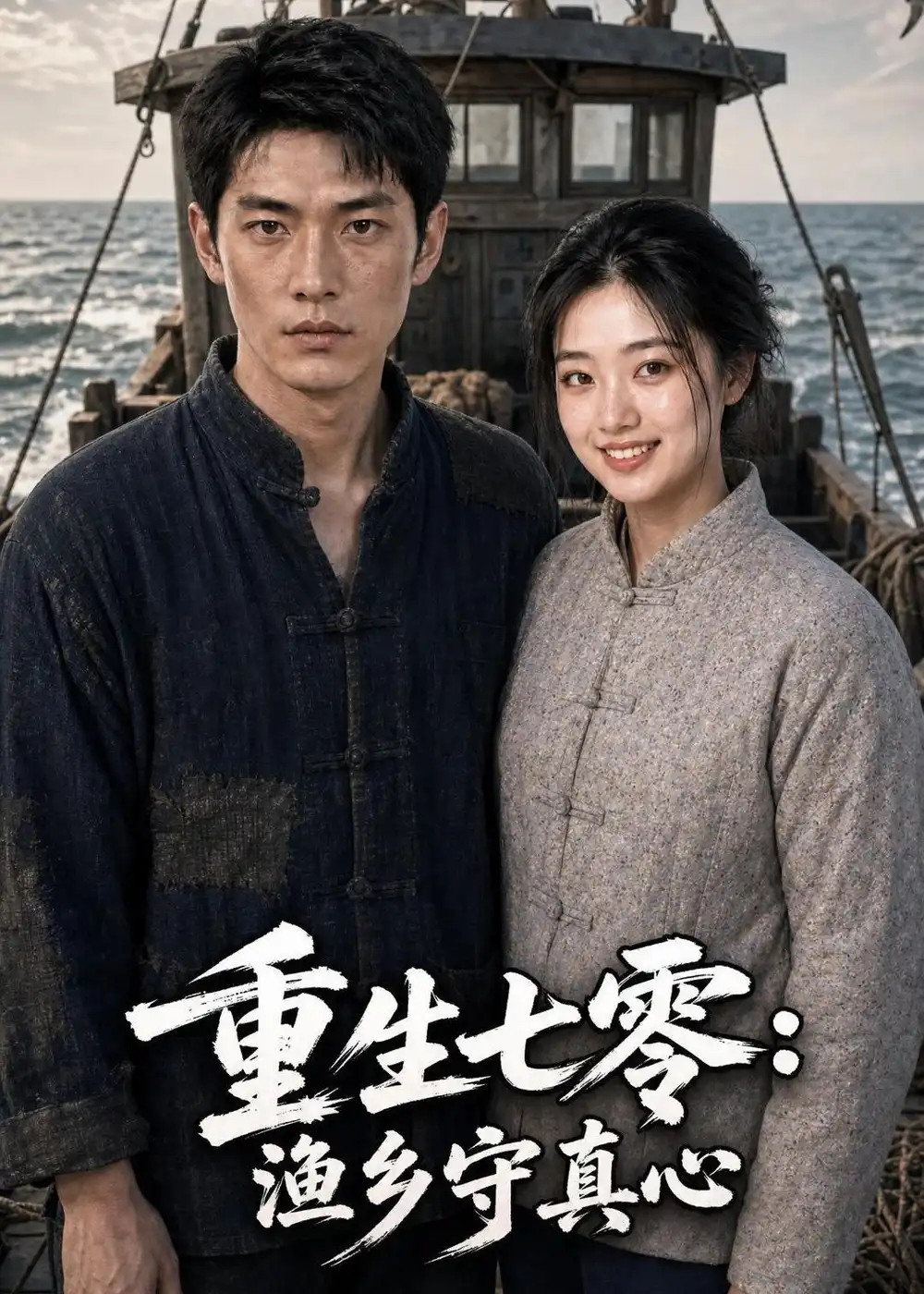 《重生七零:渔乡守真心(127集)AI短剧(夸克网盘)》短剧封面