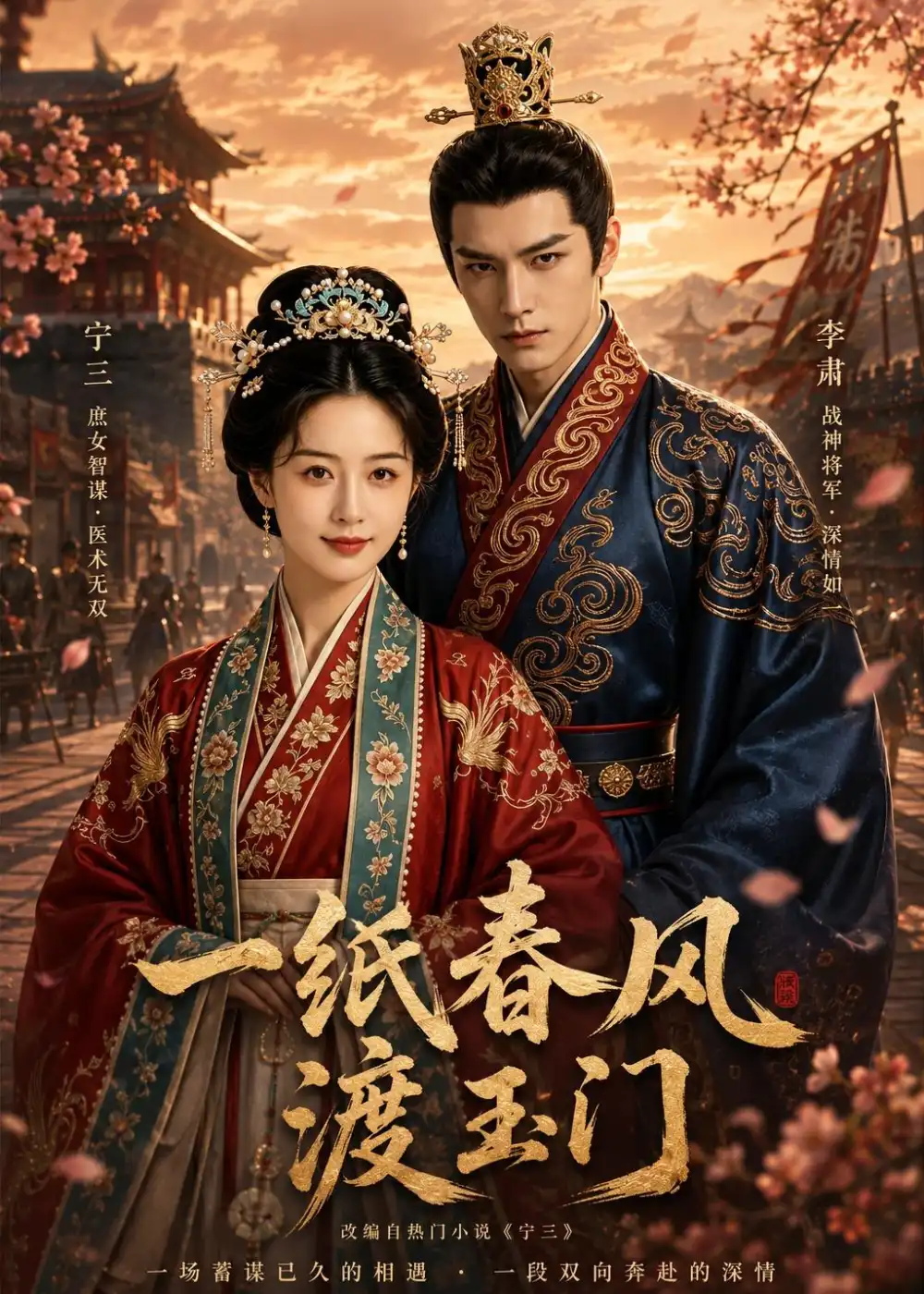 《一纸春风渡玉门（60集）（夸克网盘）》短剧封面