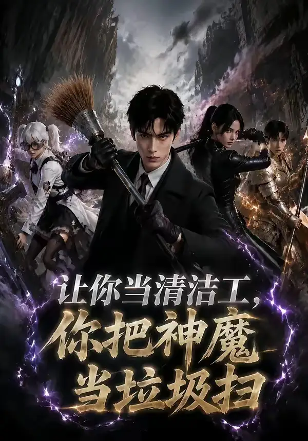 《让你当清洁工,你把神魔当垃圾扫(60集)》短剧封面