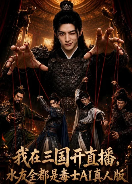 《我在三国开直播，水友全都是毒士AI真人版（72集）（百度网盘）》短剧封面