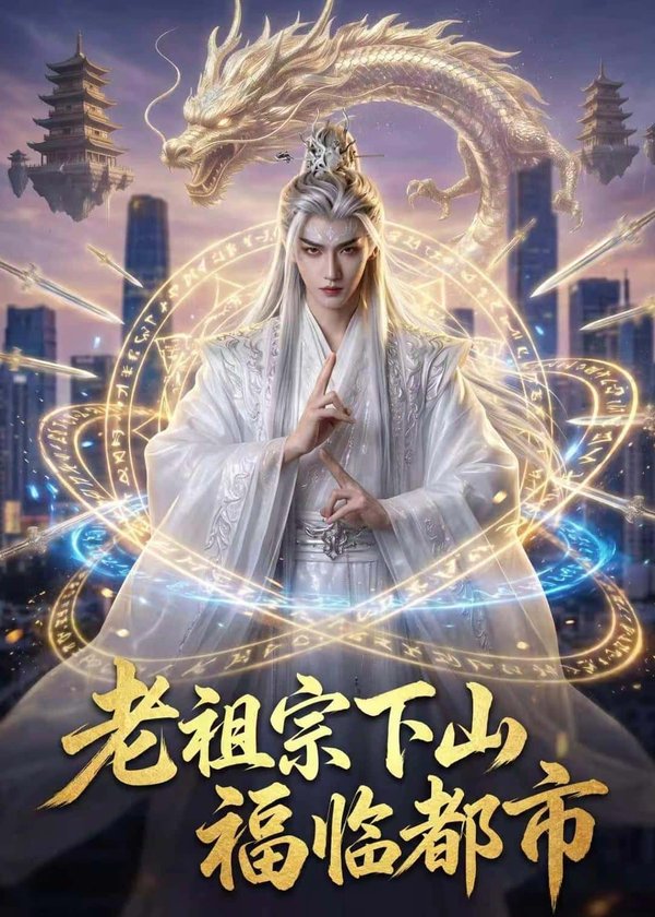 《老祖宗下山，福临都市（76集）Ai短剧（百度网盘）》短剧封面