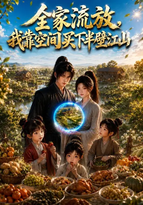 《全家流放，我靠空间买下半壁江山（70集）（夸克网盘）》短剧封面