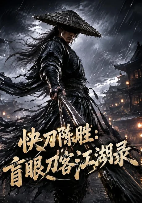 《快刀陈胜：盲眼刀客江湖录（117集）（夸克网盘）》短剧封面