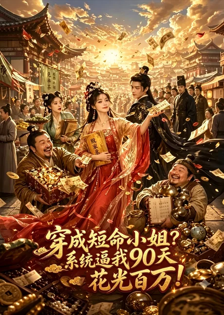 《穿成短命小姐？系统逼我90天花光百万！（3集）AI短剧 (2026)》短剧封面