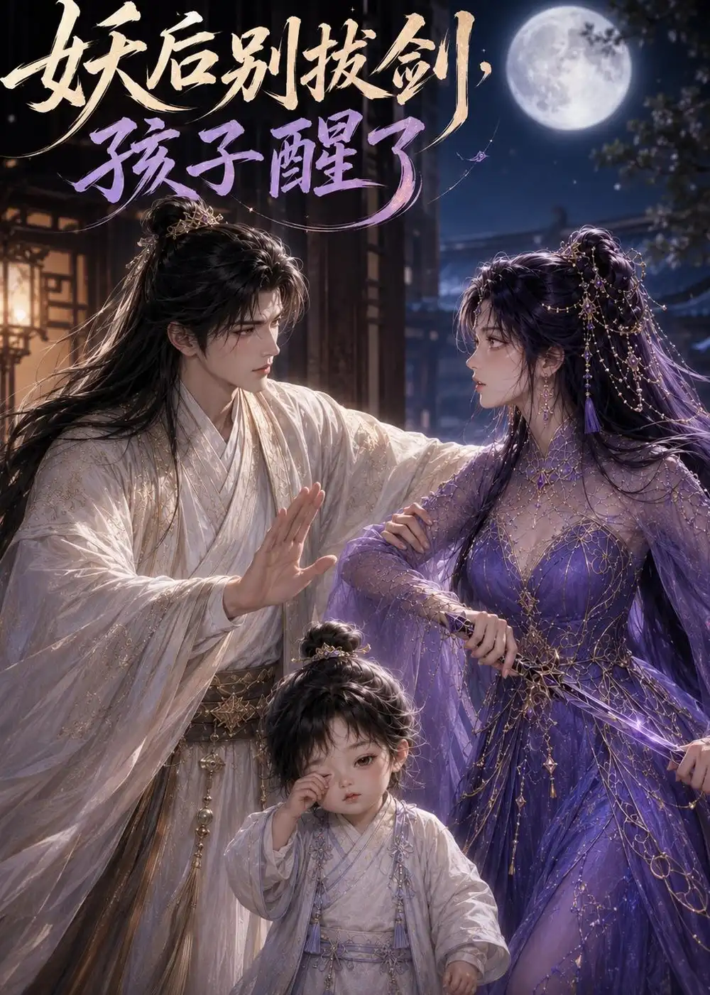 《妖后别拔剑,孩子醒了(32集)(夸克网盘)》短剧封面