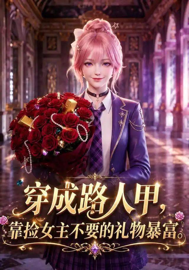 《穿成路人甲，靠捡女主不要的礼物暴富（56集）（夸克网盘）》短剧封面
