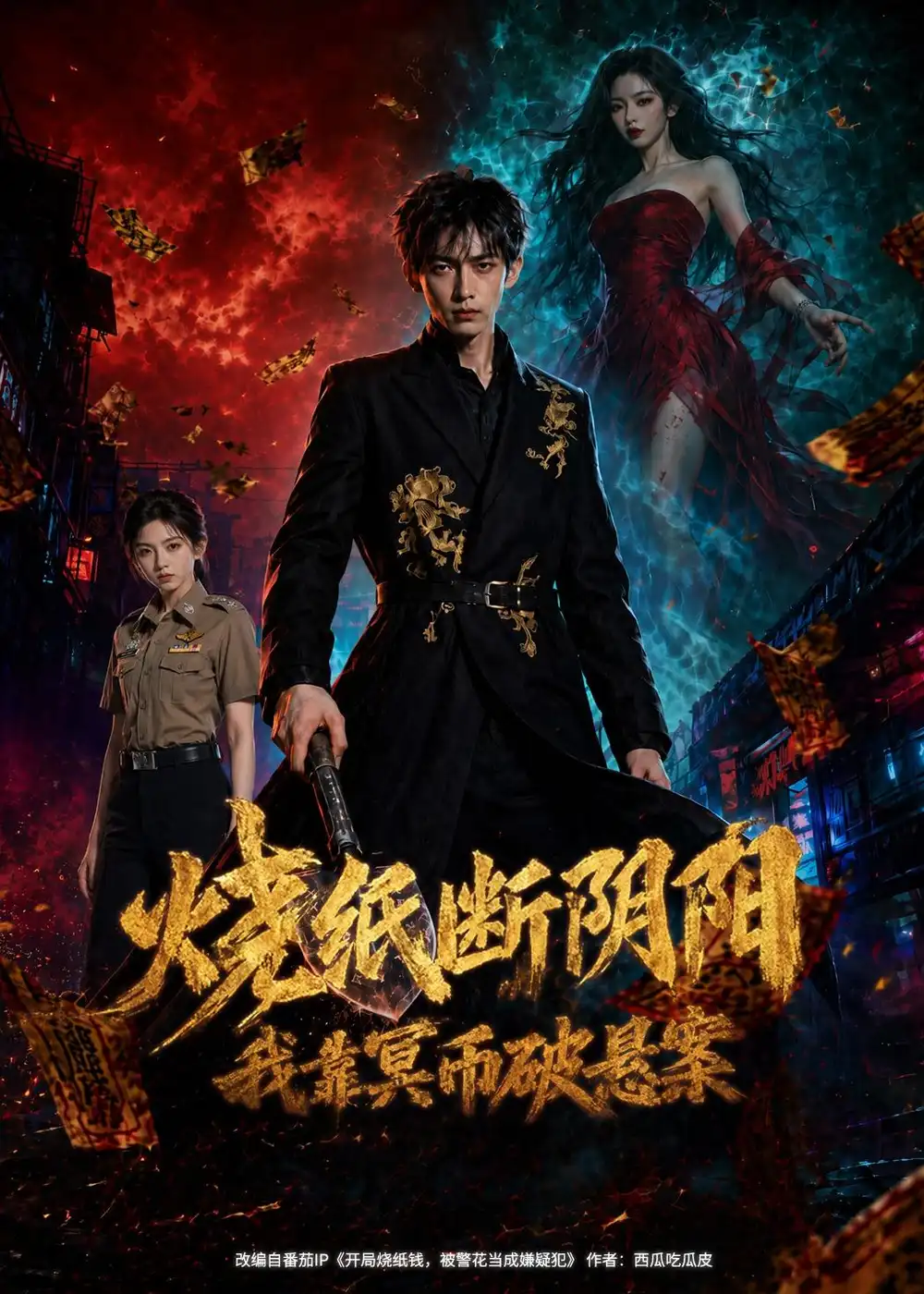 《烧纸断阴阳,我靠冥币破悬案(83集)Ai短剧》短剧封面