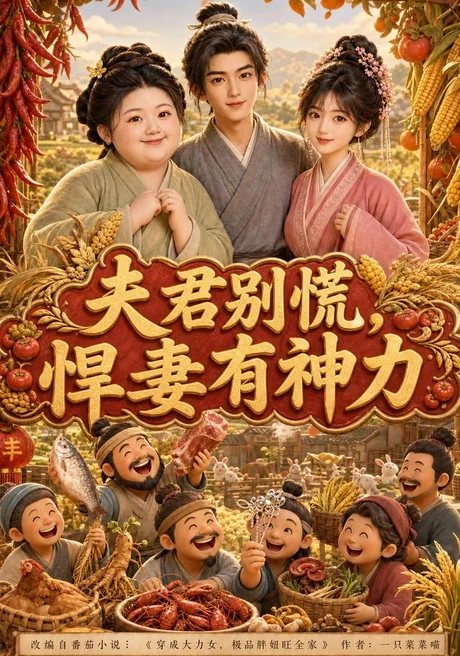 《夫君别慌，悍妻有神力（100集）AI短剧 (2026)》短剧封面