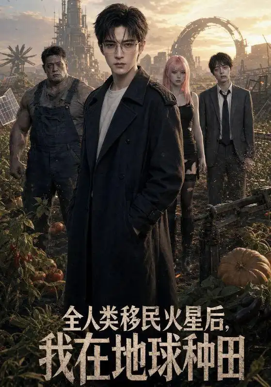 《全人类移民火星后，我在地球种田（70集）（夸克网盘）》短剧封面